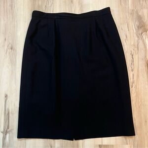 JONES APPAREL 100% Wool Black Skirt Women's 14P Vintage